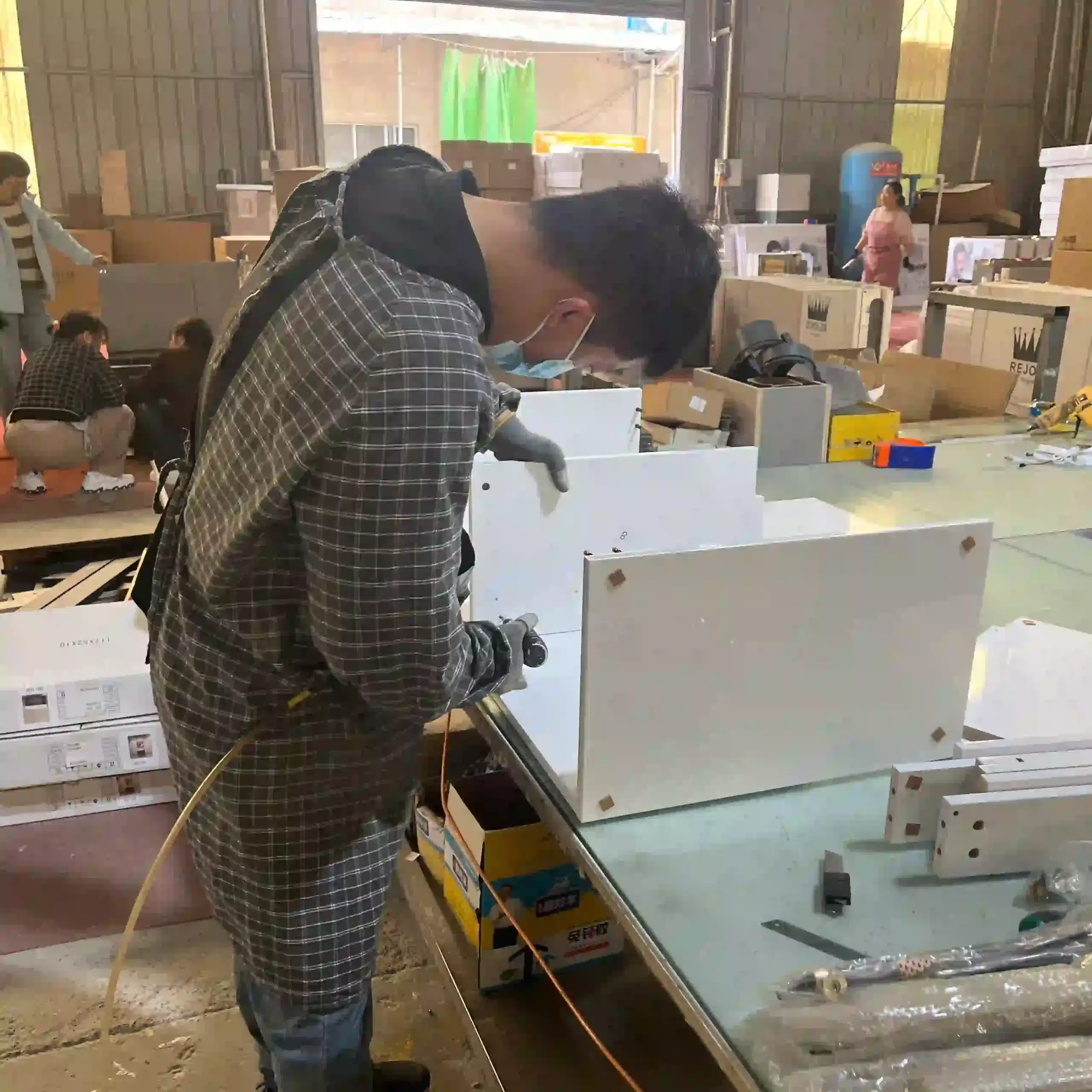Verifying Certification Claims: What a Real ISO 9001 Factory Audit Looks Like 4 bathroom vanity cabinet assembly station