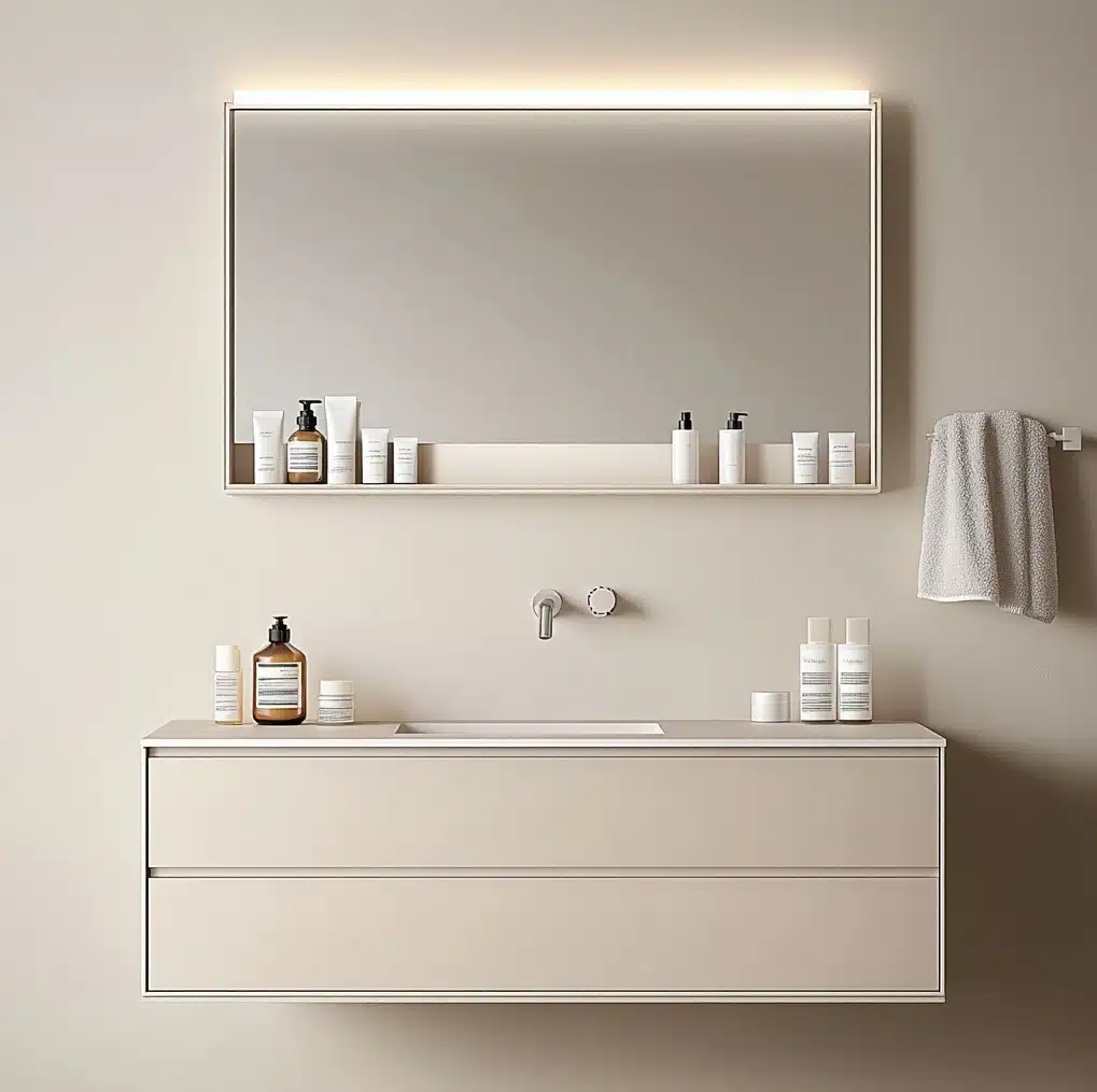 Boutique Hotel Bathroom Vanity: Compact Specs Guide 1 Compact North American style bathroom vanity