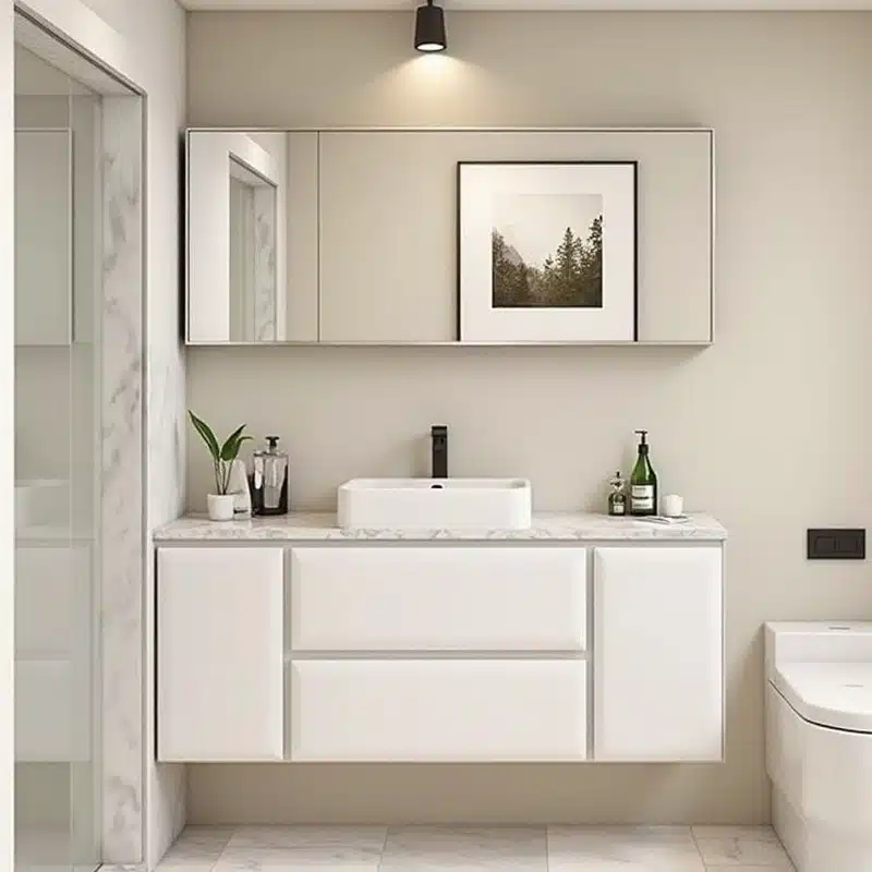 Airbnb and STR Furnishing: Small-Unit Vanity Volume for Property Managers 3 North America style bathroom vanity for rental fit-outs