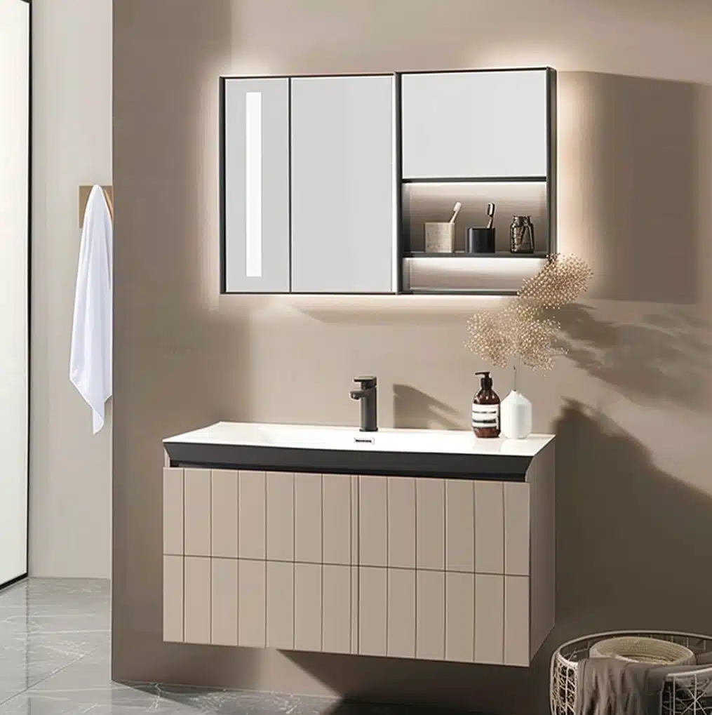Oceania style bathroom vanity