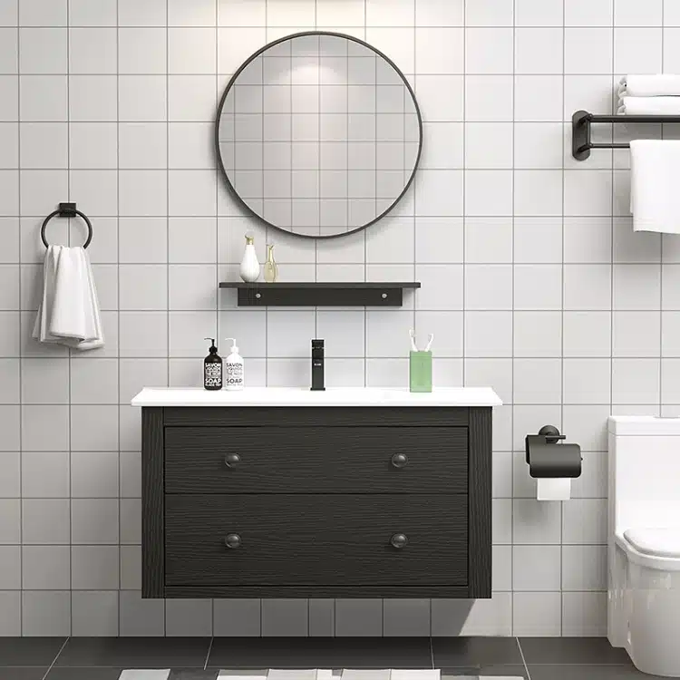 Oceania style bathroom vanity cabinet
