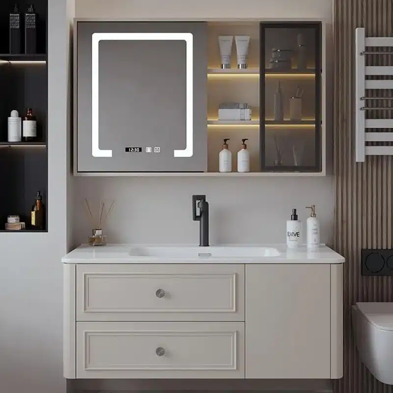 Bathroom vanity unit prepared for LCL or FCL ocean shipment
