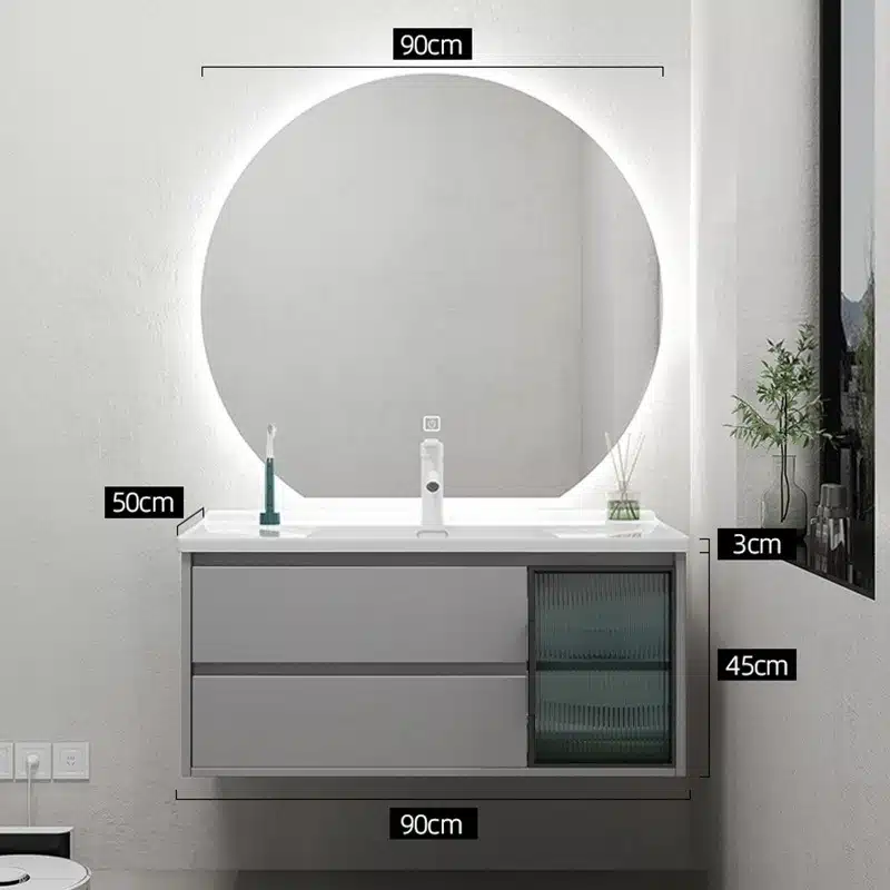 Custom Bathroom Vanity Manufacturer: Regional Compliance & OEM 1 MF PVC Bathroom Vanity 52