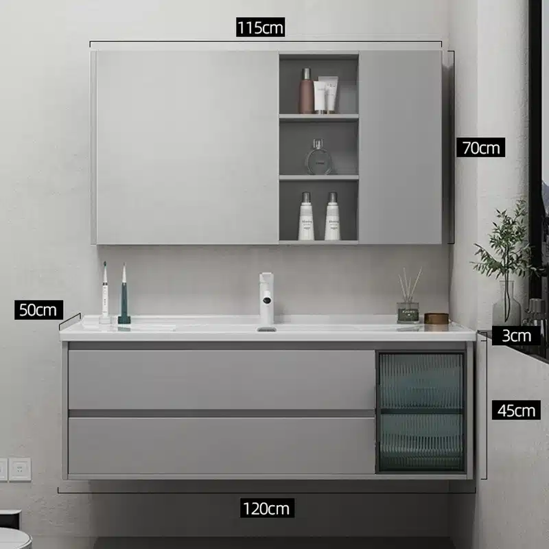 Vanity Moisture Resistance: OEM B2B Guide 1 MF PVC Bathroom Vanity 53