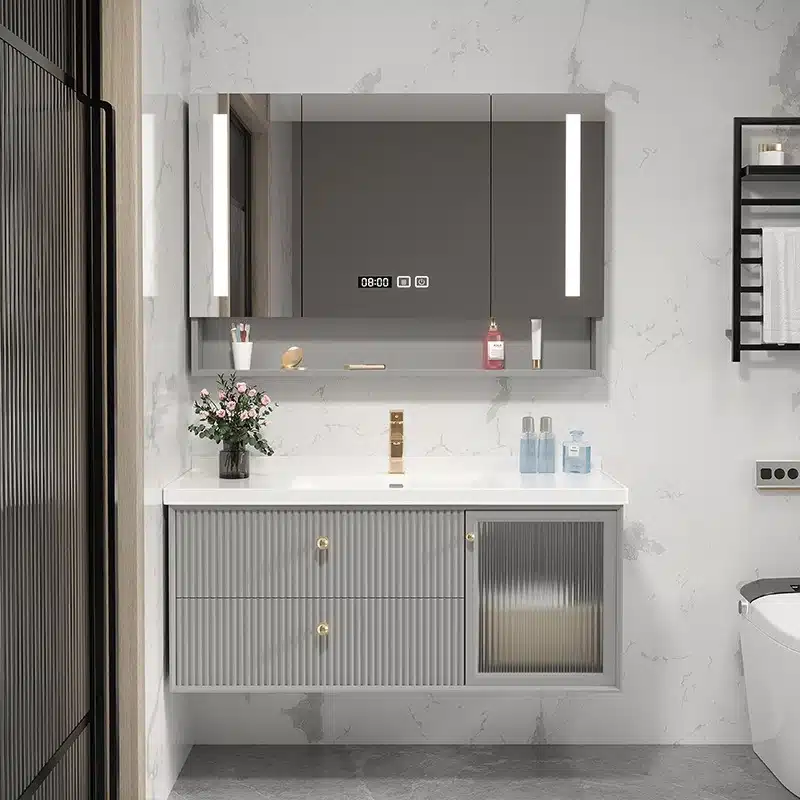 Stainless Steel Vanities: The Waterproof Alternative to Wood 1 MF PVC Bathroom Vanity 62