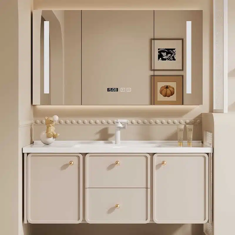 PVC Board Grades for Vanities: Foam Board vs Free-Foam vs Calendered PVC 3 PVC bathroom vanity cabinet product photo