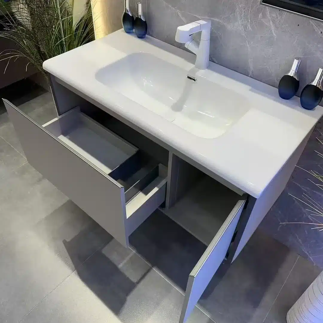 Hotel Renovation vs New Build: How Sourcing Differs for Vanity Supply 2 plywood bathroom vanity cabinet for new build bathrooms