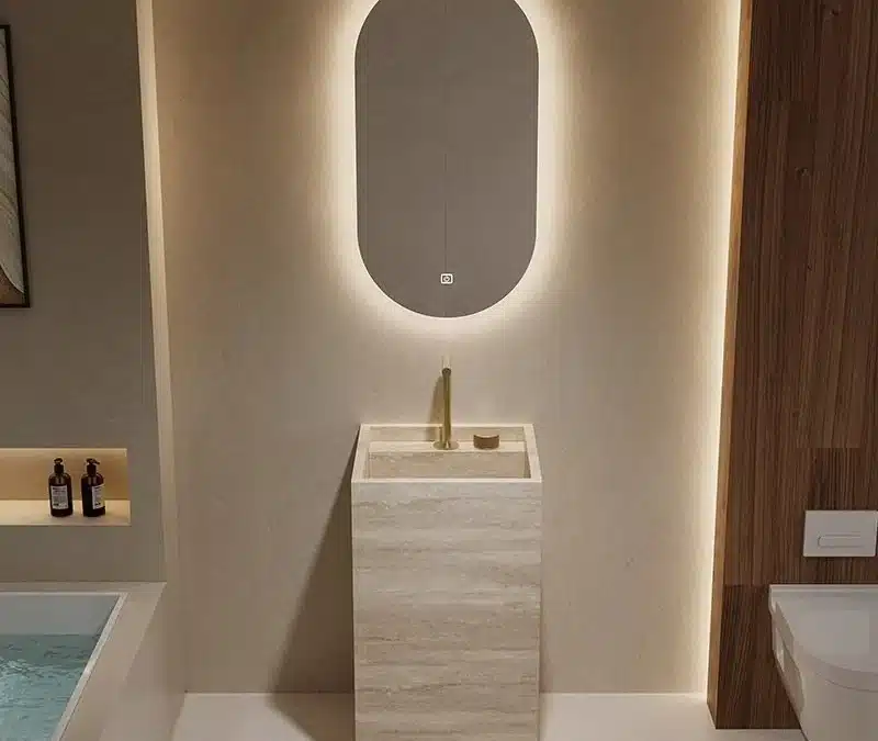 Terrazzo and Patterned Stone for Vanity Tops: Sourcing and Specs