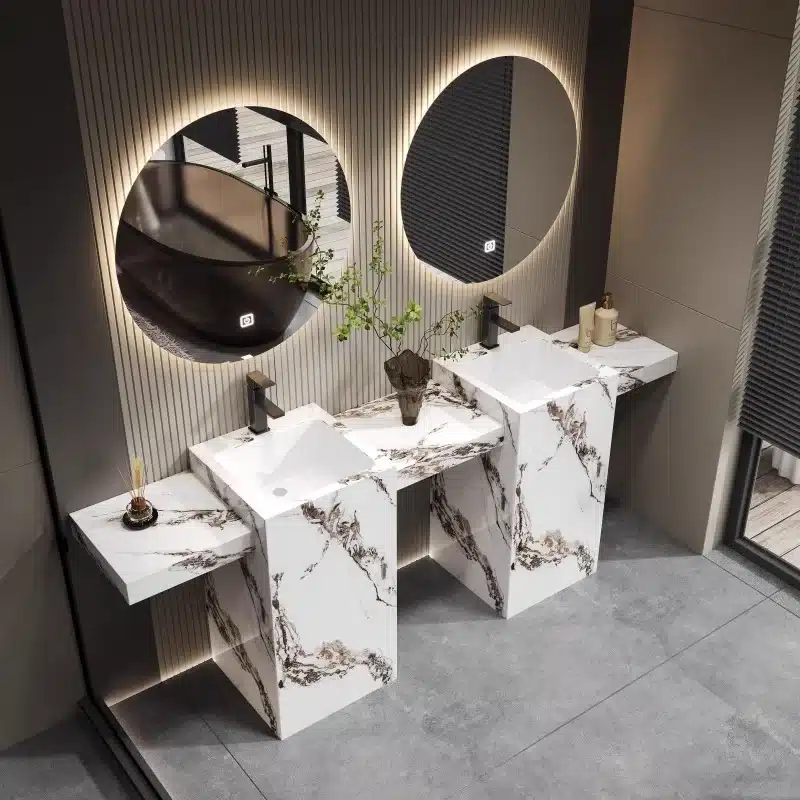 MFBATH sintered stone bathroom vanity wide custom size