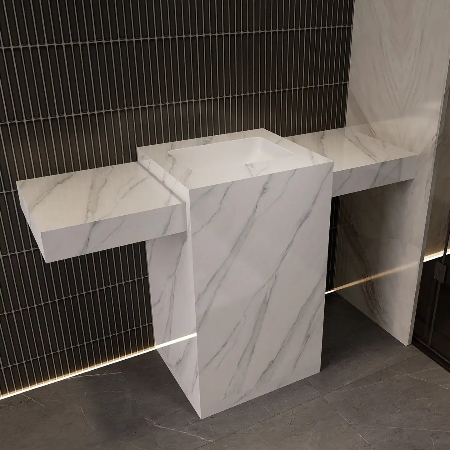 Pre-Booking Freight: Locking Vanity Shipping Rates Before Peak Season 3 sintered stone bathroom vanity collection for peak season orders