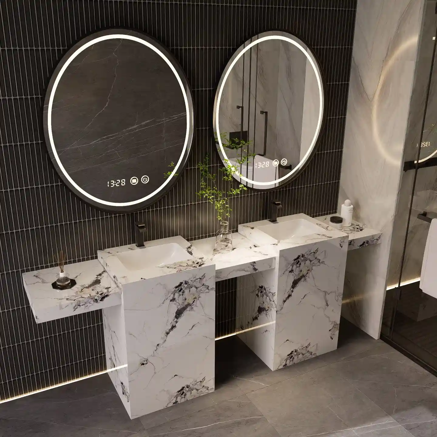 Pre-Booking Freight: Locking Vanity Shipping Rates Before Peak Season 1 sintered stone bathroom vanity ready for peak season export shipment