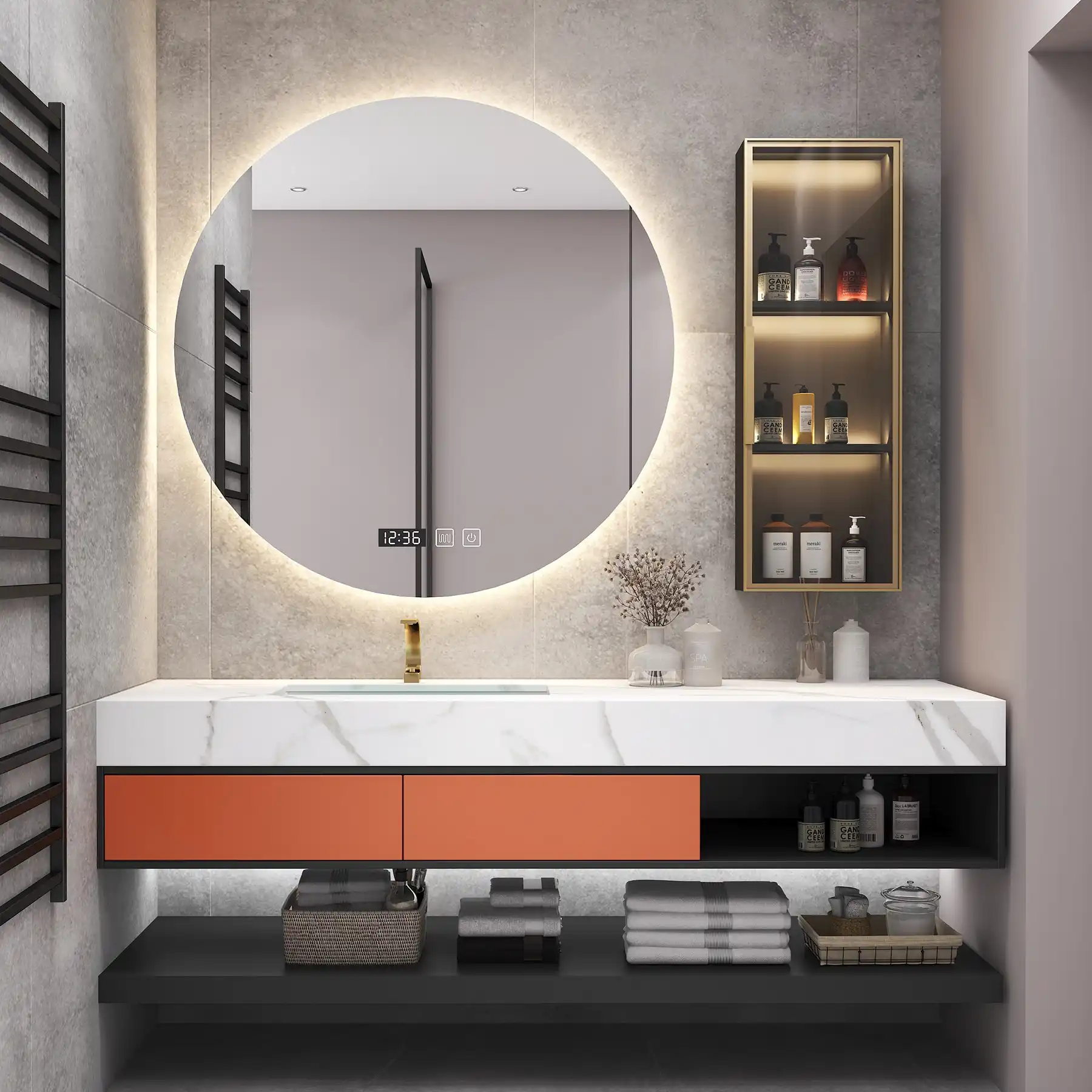 Bathroom Vanity OEM Factory: Cut FOB Costs by 22% 9 MF Sintered Stone Bathroom Vanity 13