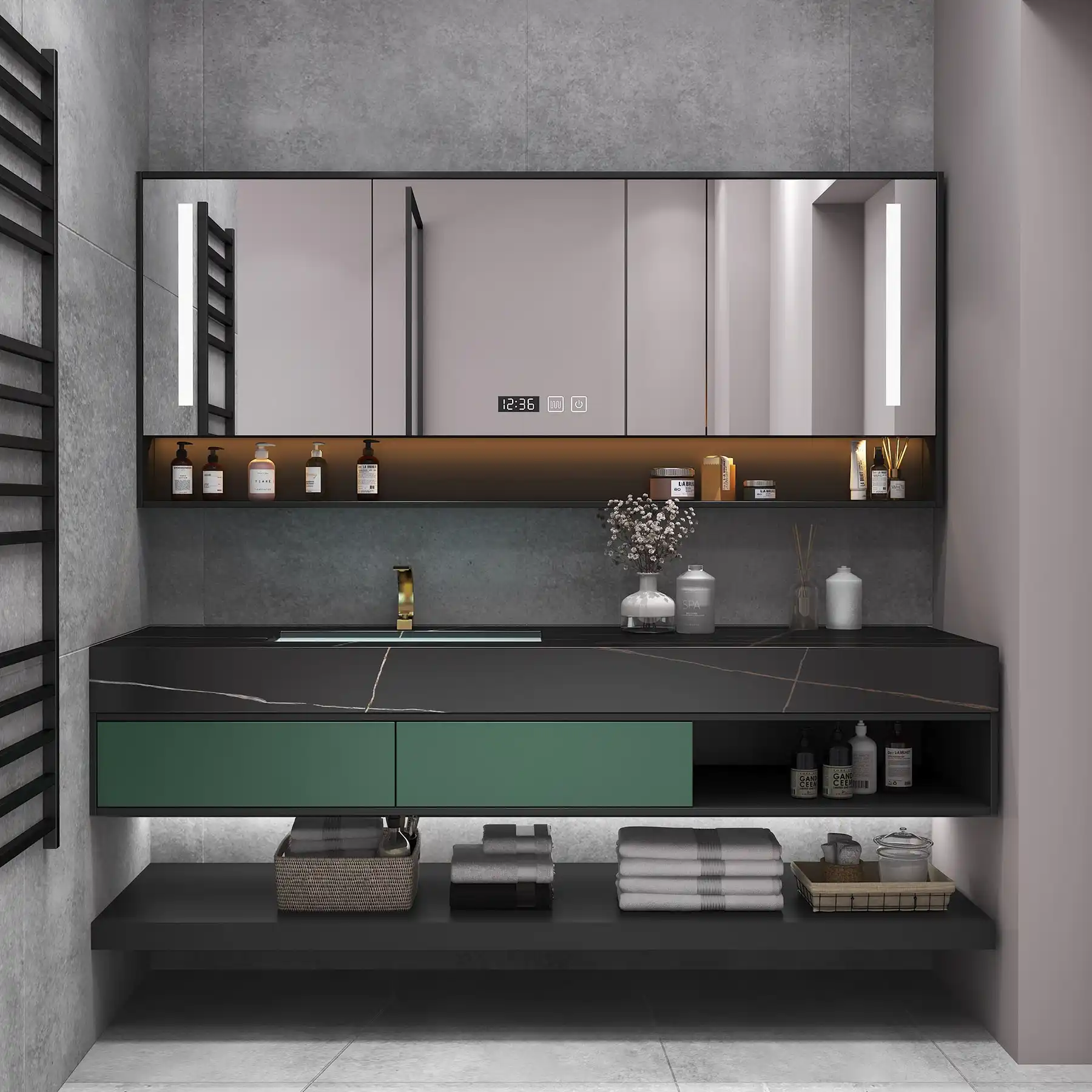 Bathroom Vanity OEM Factory: Cut FOB Costs by 22% 6 MF Sintered Stone Bathroom Vanity 14