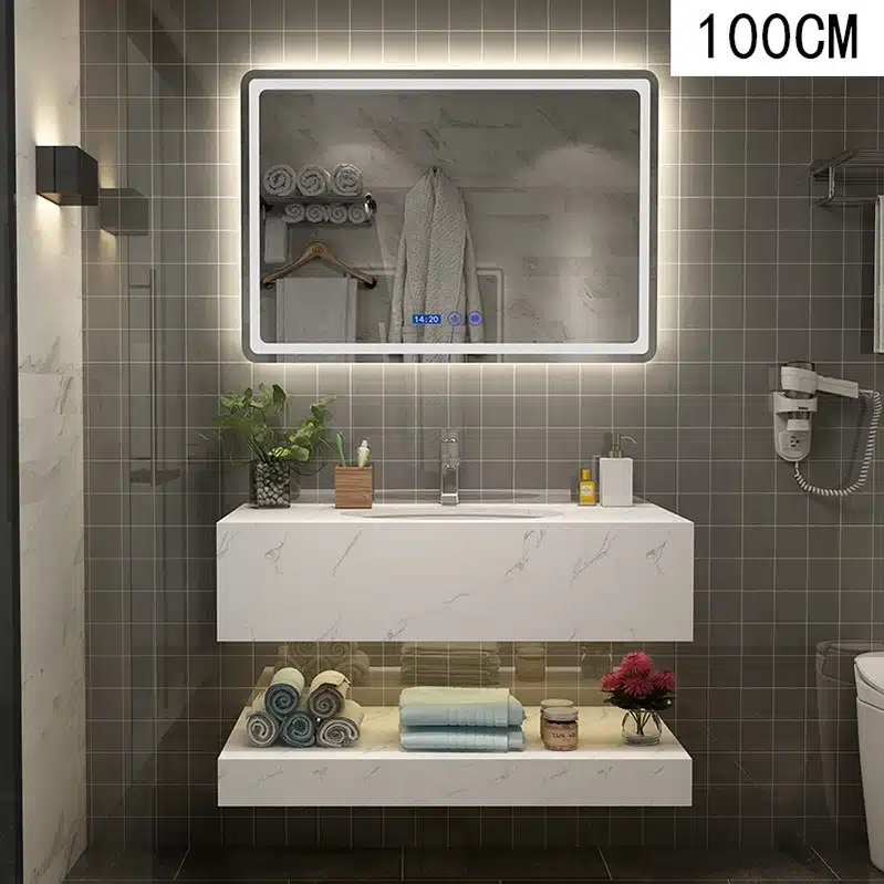 Sintered stone bathroom vanity countertop for export