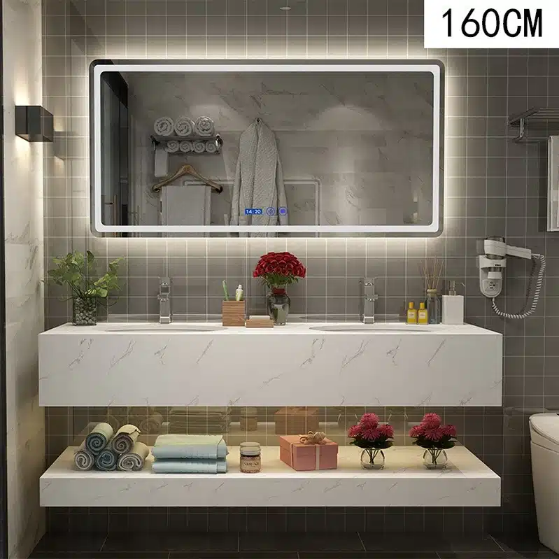 In-Line vs Final Inspection: Which Third-Party QC to Book 4 Sintered stone bathroom vanity unit under final quality check