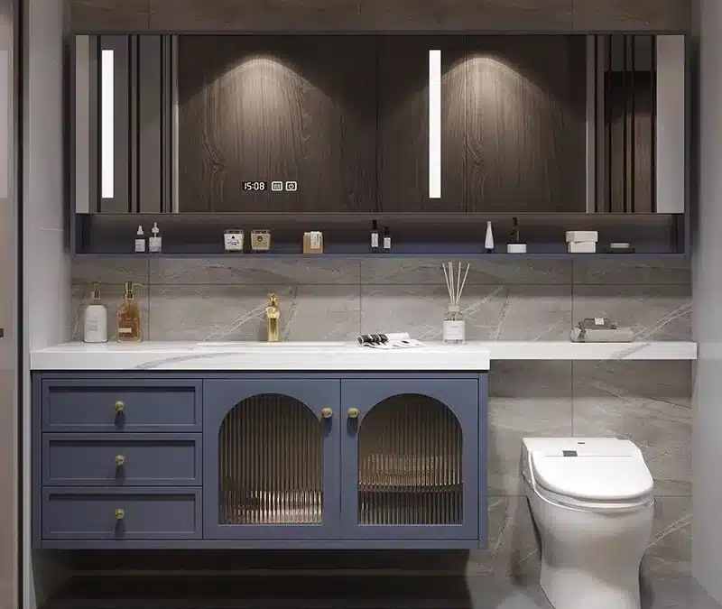 Console & Open-Shelf Vanities: Minimalist Storage Strategy