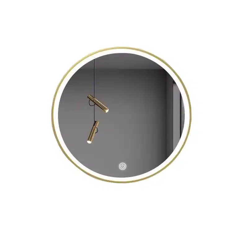 The Smart Bathroom Ecosystem: Coordinating Mirrors, Vanities and Lighting 2 Smart LED bathroom mirror with touch controls mounted above a bathroom vanity