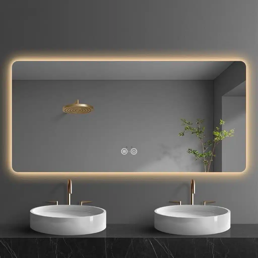 Three-Box Shipment: Sourcing Vanities, Mirrors and Basins as a Coordinated Set 3 Smart bathroom mirror for coordinated vanity set