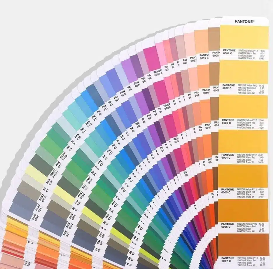 Custom Pantone Color Matching: How Factory Color Programs Work 1 Pantone color swatches used for custom bathroom vanity finish matching