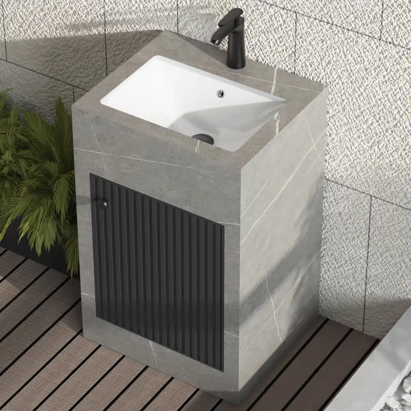 Double Vanity Rough-In: Plumbing Layout for 60-72 Inch Units 3 Double basin sintered stone bathroom vanity