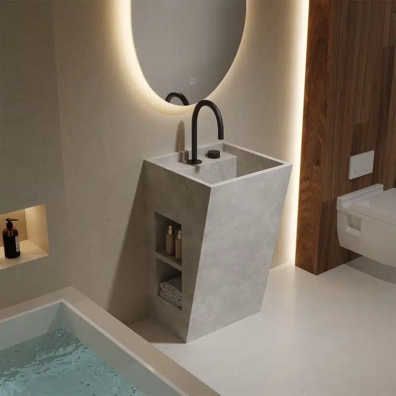 Bathroom Vanity OEM Factory: Cut FOB Costs by 22% 7 Sintered stone sinks–25