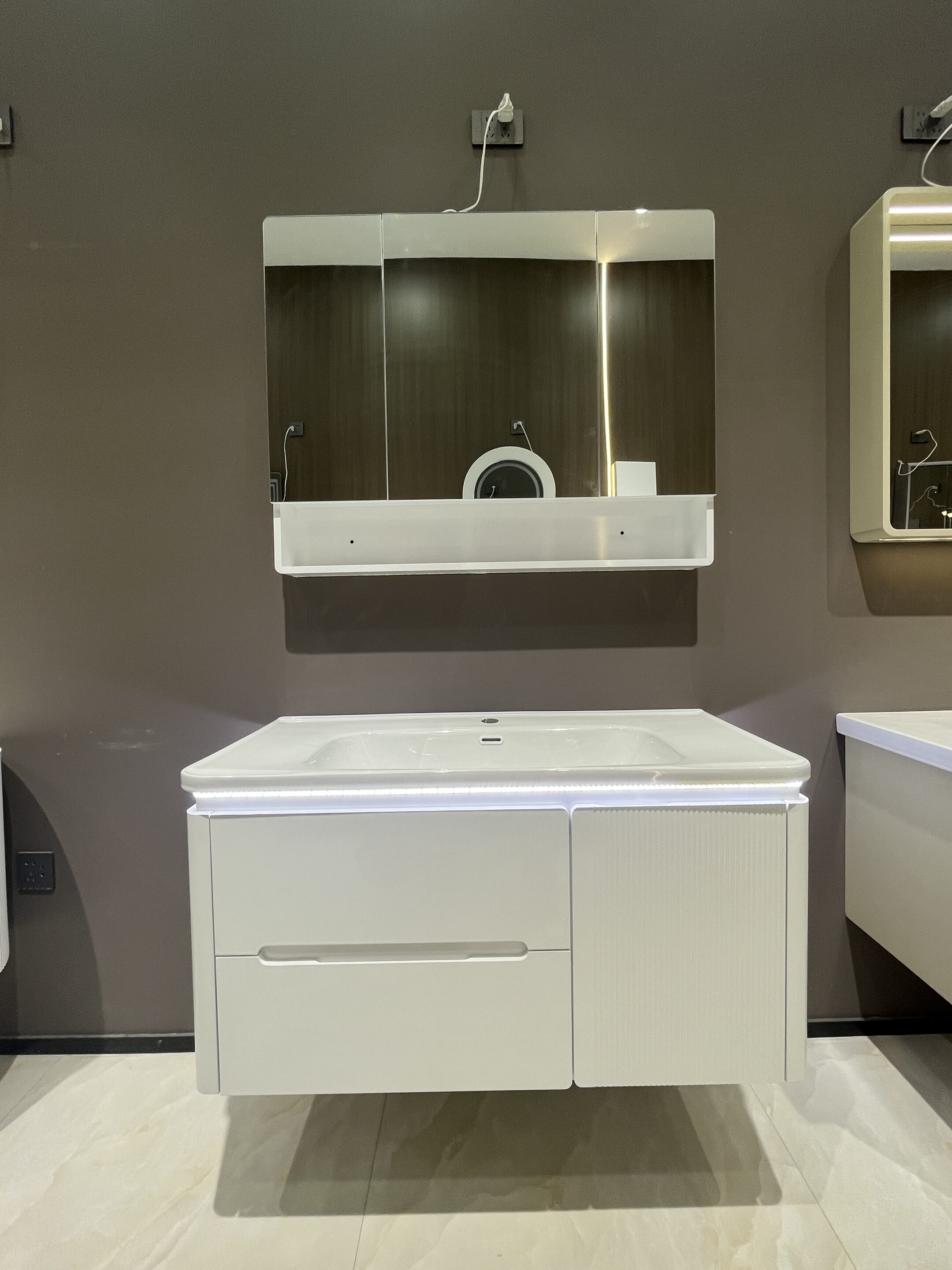 Assisted Living Vanity Specs: Safety, Comfort and Compliance in One Unit 3 Bathroom vanity with LED mirror for assisted living facility bathrooms