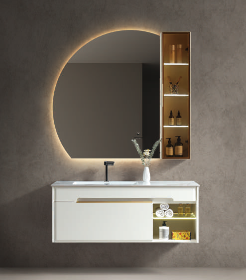 Top 10 Solid Wood Bathroom Vanity Suppliers in China (Oak/Walnut) 2026 5 MF 3058 Solid Wood Bathroom Vanity