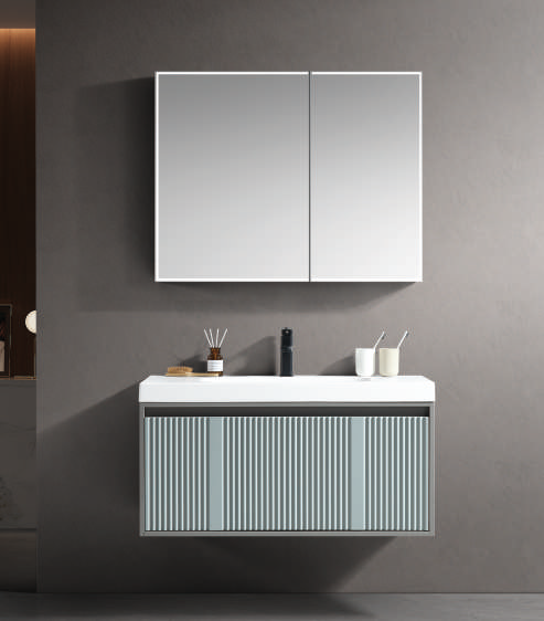 Manufacturing Shaker & Handleless Vanities (Cost & Quality) 3 MF 8138 PVC Bathroom Vanity