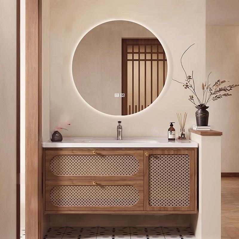 Bathroom Vanity BIM Objects: 5 Parametric Features 3 MF Europe Style Solidwood bathroom cabinet—8